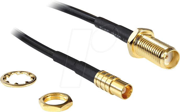 DELOCK 88577 - WLAN Kabel, SMA Einbaubuchse, MCX Buchse