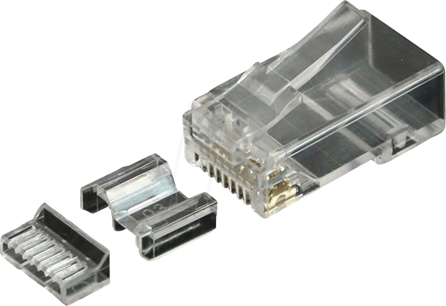 Thumbnail - ROLINE 21173098 - Modular Stecker, Cat.6a, ungeschirmt, 10 Stück