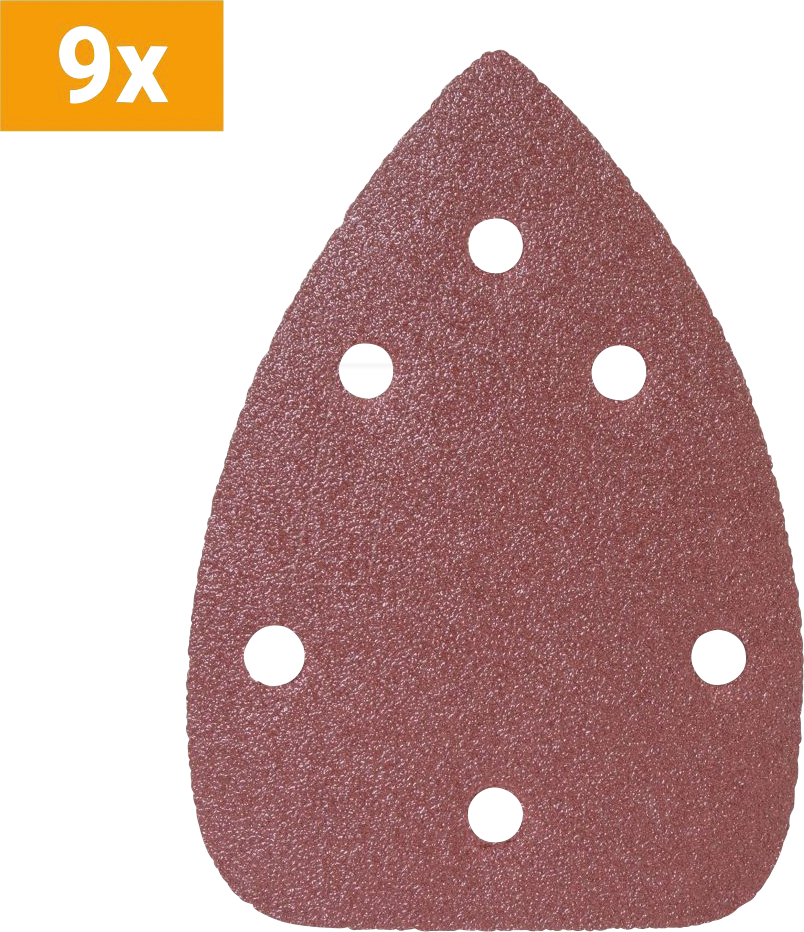 BATAVIA 7063003 - Schleifpapier-Set, 3x G40, 3x G60 und 3x G80