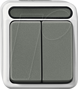 EL ME 31158029 - Aquastar, Serienschalter, 1-polig, lichtgrau