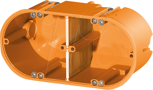 Thumbnail - EL HW GD2 - HW-Gerätedose, massiv, 2-fach