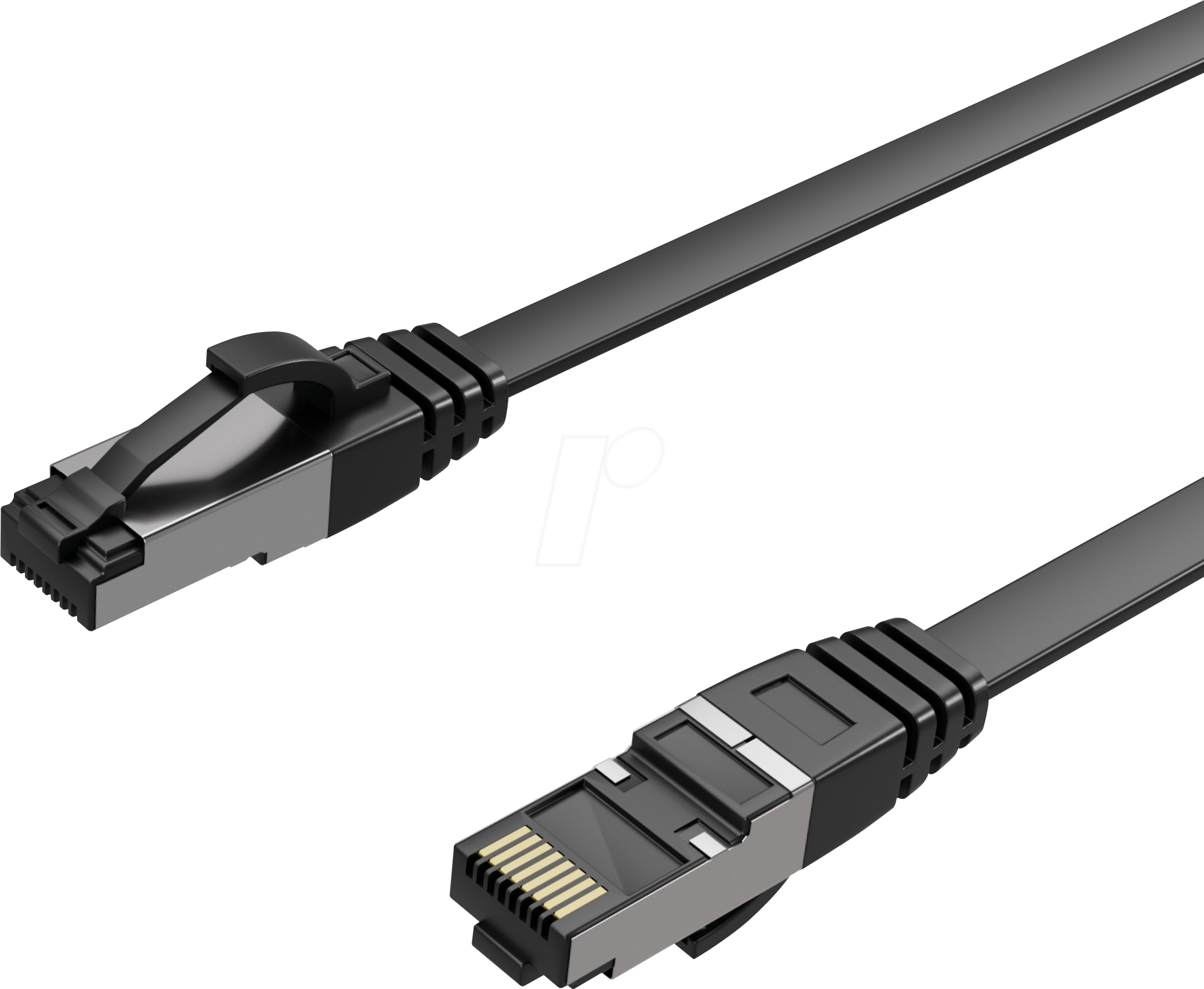 Thumbnail - FLX FL31-43155 - Patchkabel Cat.8.1 U/FTP,PIMF, flach, 1,5 m, schwarz