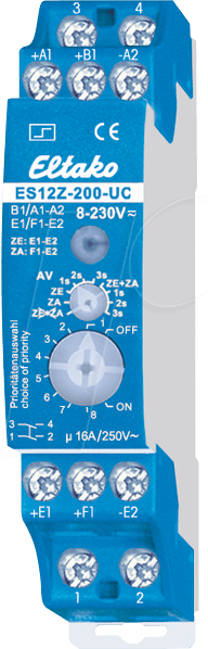 ES12Z-200-UC - Stromstoßschalter - 2 Schließer, 250V/16A