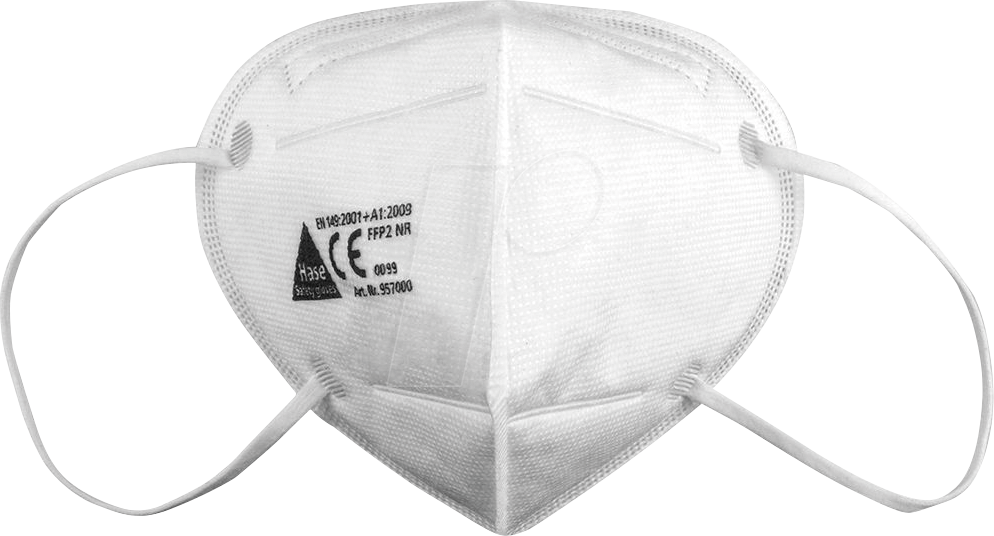 HASE 957000 - Atemschutzmaske, FFP2 NR, 10er-Pack