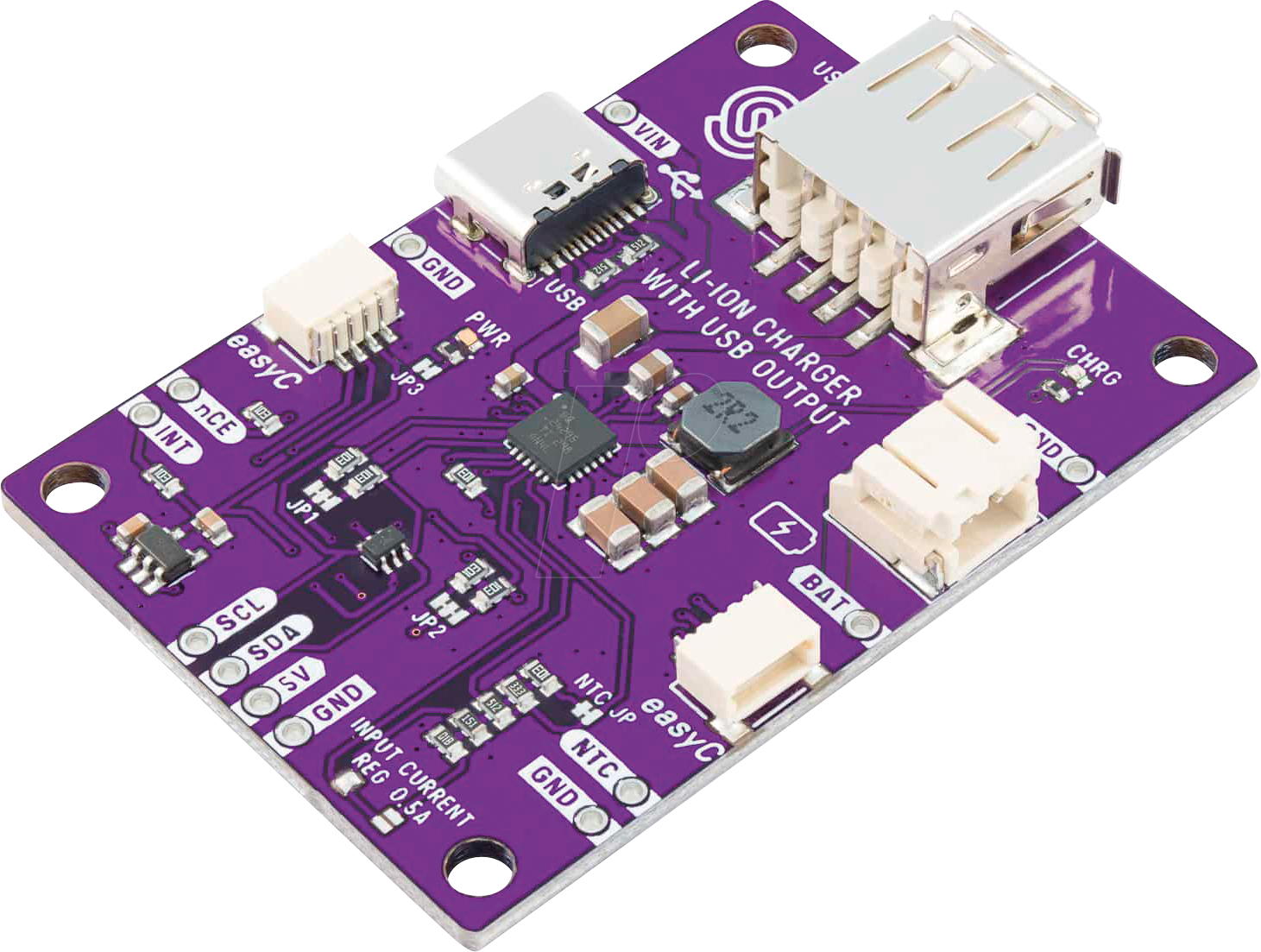 DEBO BQ24295 - Entwicklerboards - Ladegerät für Li-Ion / LiPo Akkus, USB