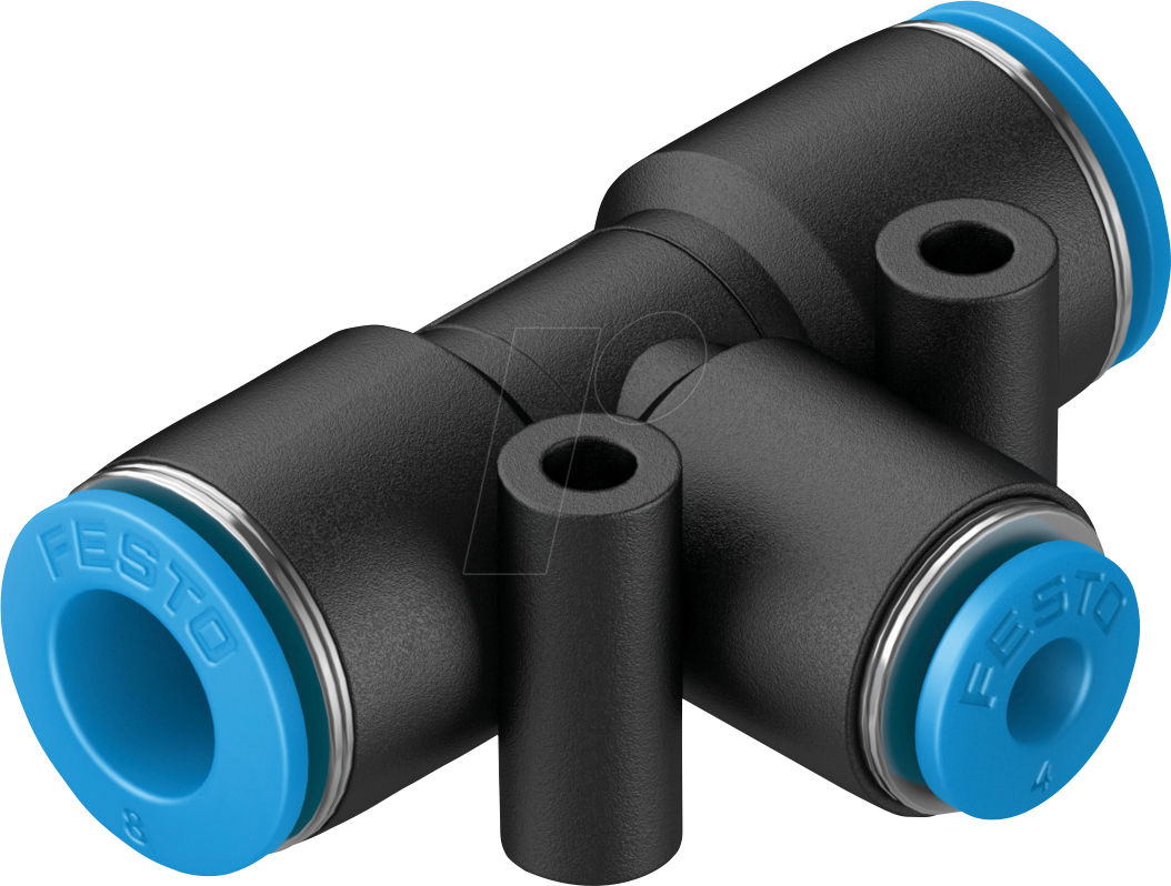 FESTO 130613 - Steckverbindung, T-Form, 2x Ø 8 mm 1x Ø 4 mm