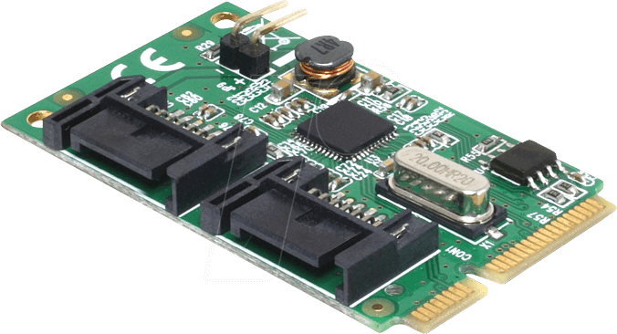 DELOCK 95233 - MiniPCIe 2x SATA 6 Gb/s