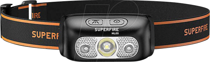 SUFI HL05-D - Superfire HL05-D, LED Kopflampe, 110lm, USB