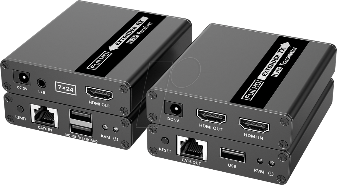 Thumbnail - VALUE 14993042 - KVM Extender Set, HDMI, USB, 70 m