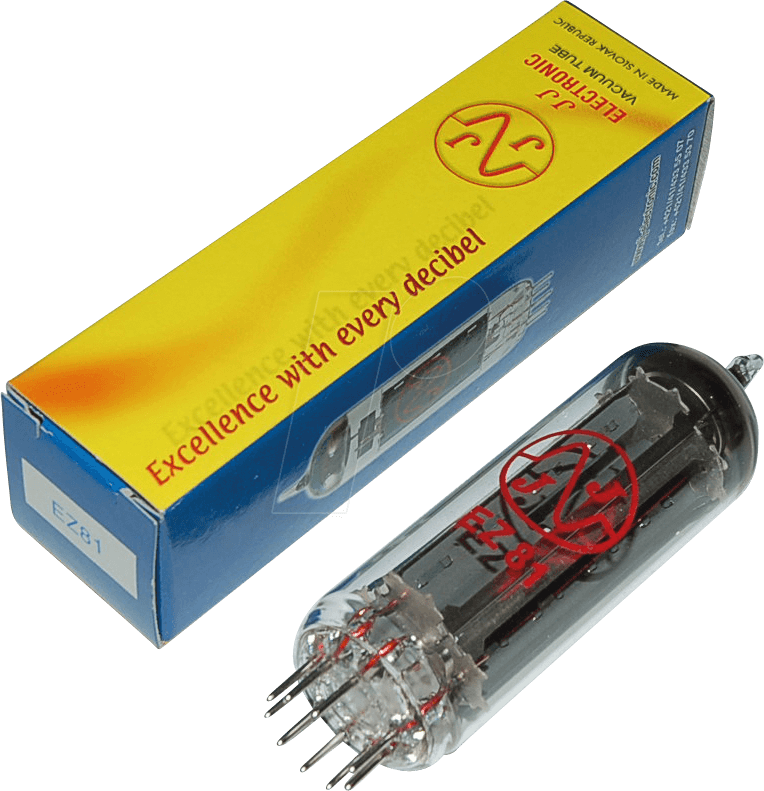 TUBE EZ81JJ - Elektronenröhre, Gleichrichterröhre, Noval, 9-pol, 6,3 V