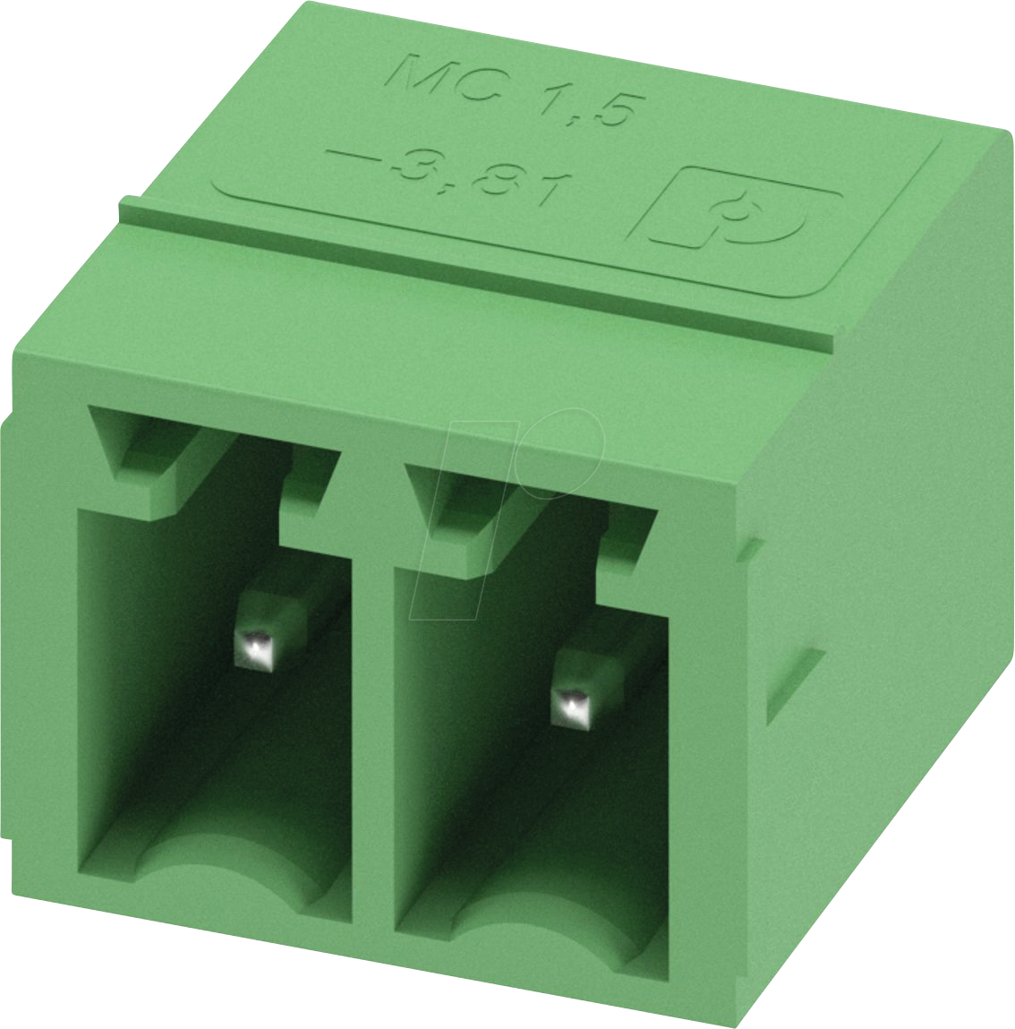 MC 2 G 3,81 - Leiterplatten-Grundleiste, 2-polig, 3,81 mm