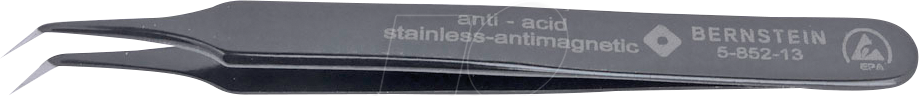 Thumbnail - BERN 5 852 13 - SMD-Pinzette, 40° gewinkelt, sehr spitz, 110 mm, ESD