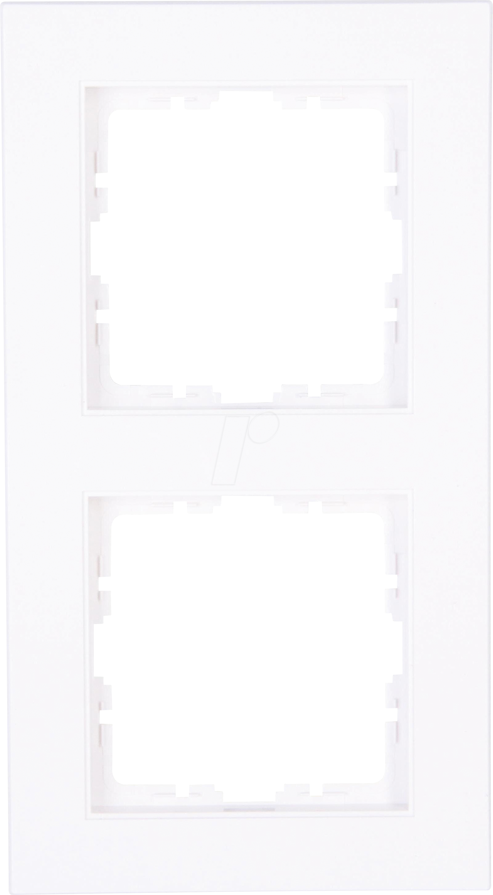 EL 07 402632005 - HK07 - Abdeckrahmen 2-fach, arktisweiß matt