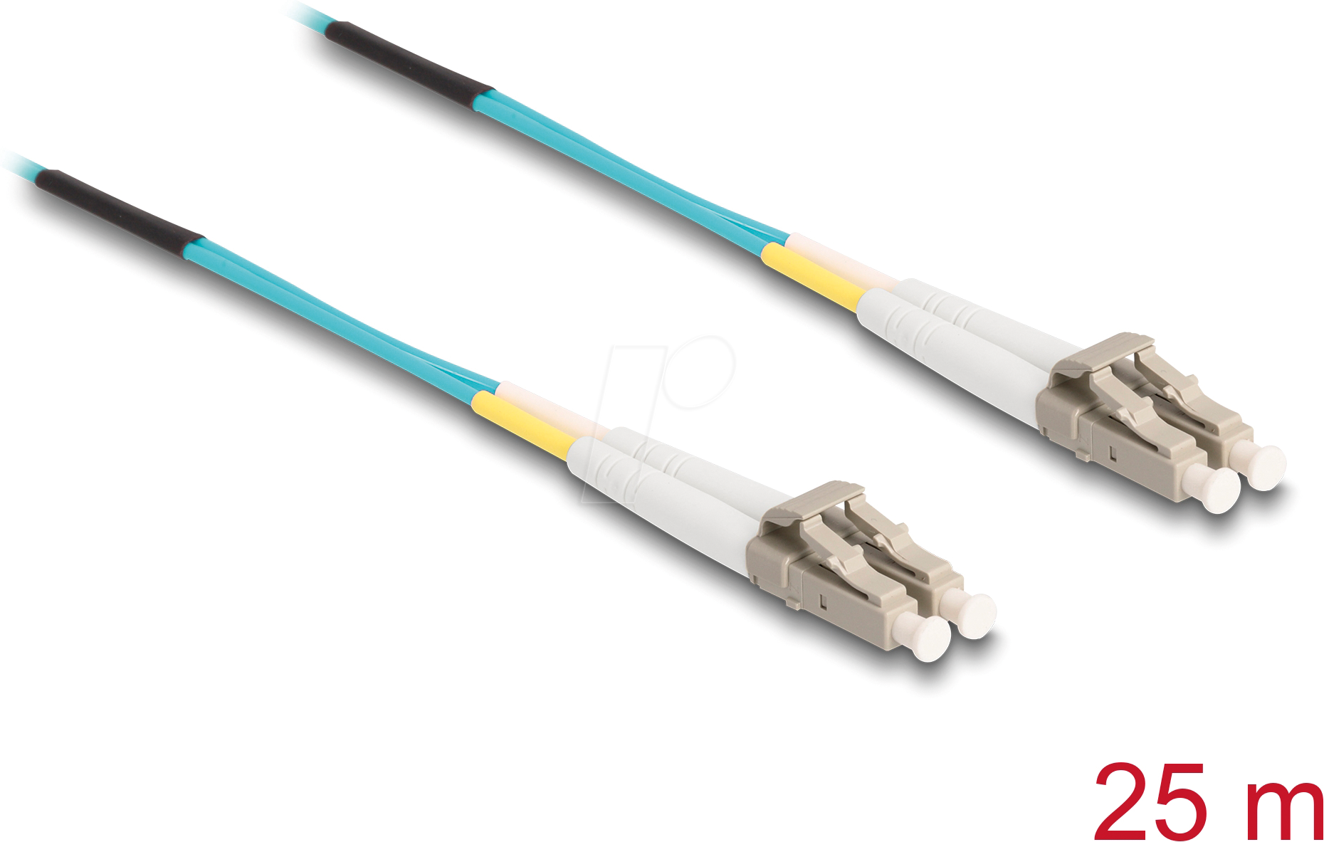 DELOCK 80150 - LWL Kabel, LC Duplex, Multimode OM3, 25 m