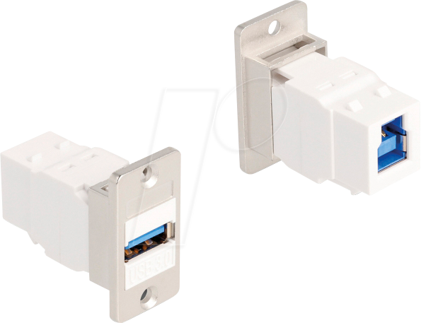DELOCK 67164 - Keystone Modul, USB Typ-A Buchse / Typ-B Buchse
