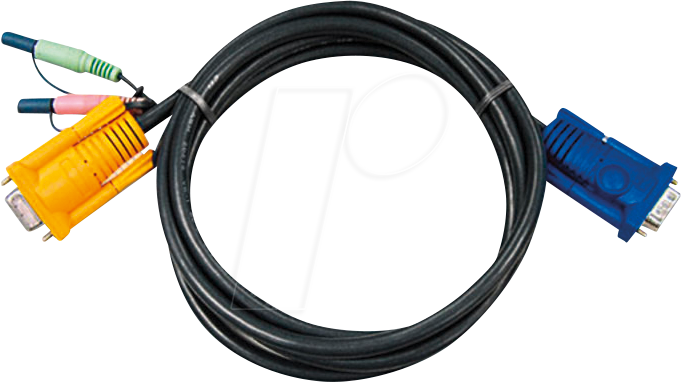 Thumbnail - ATEN 2L-5203A - KVM Kabel, VGA, Audio, 3 m
