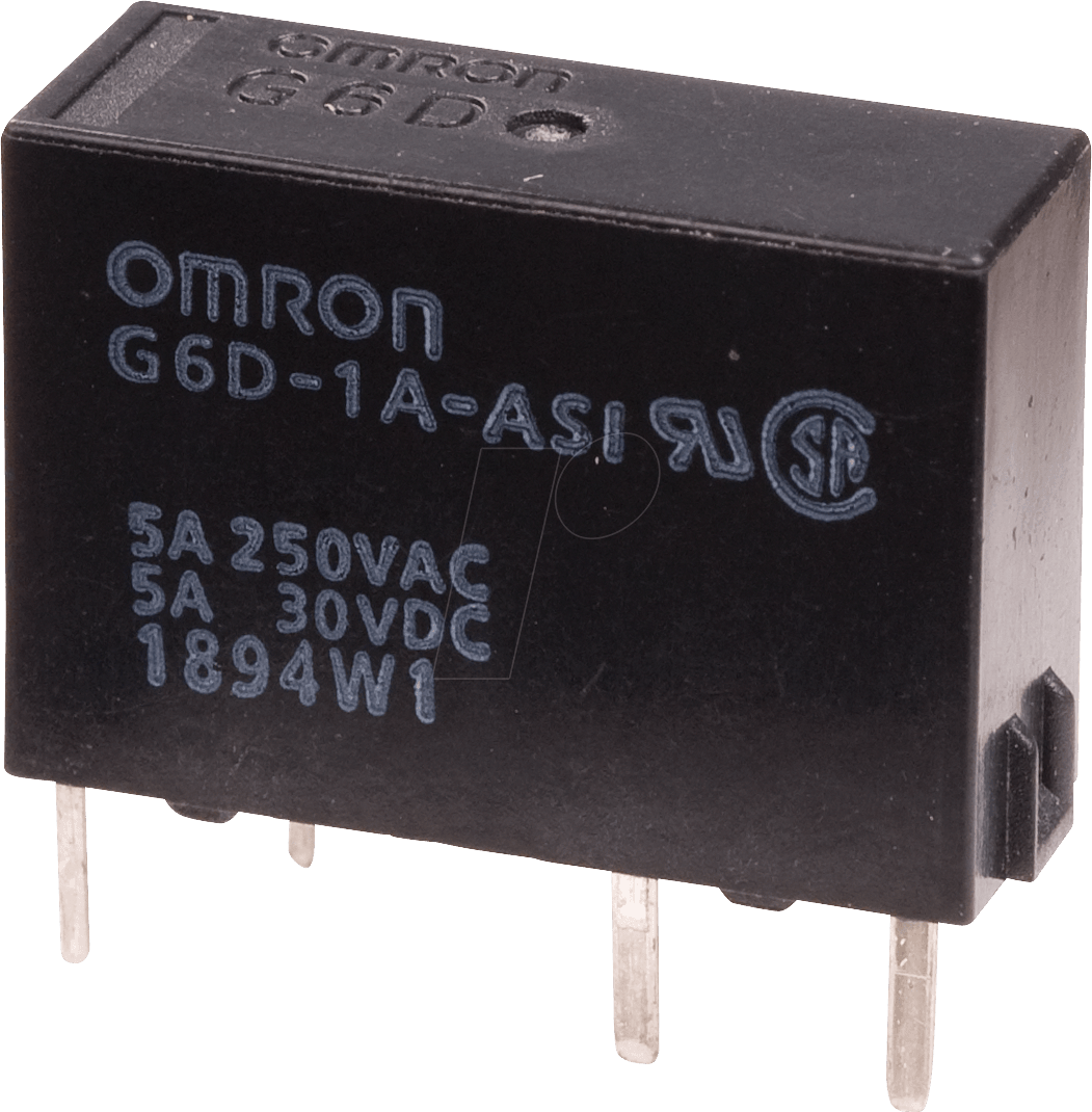 G6D 1A ASI 12V - Schmales Netzrelais G6D 12 VDC, 1 Schließer 5A