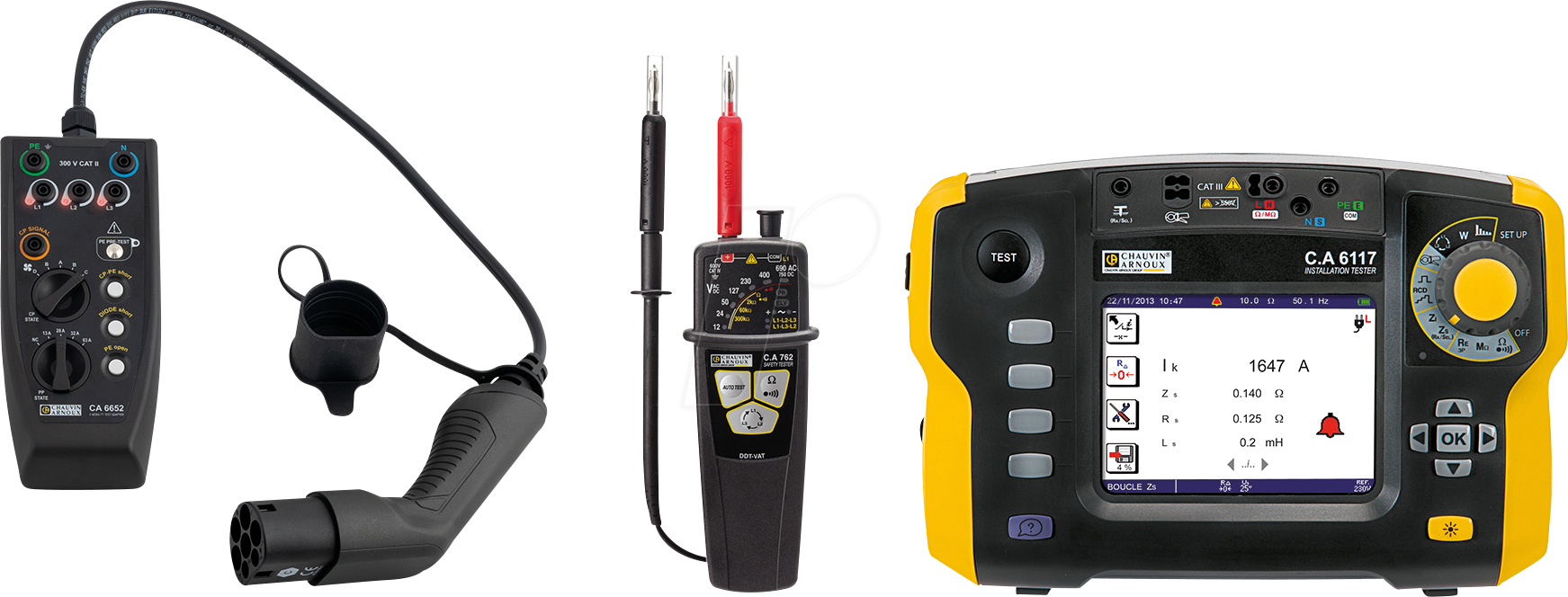 CHAU P01300002 - Messgeräteset für EVSE-Prüfung, CA 6652, CA 6117DV, CA762IP2X