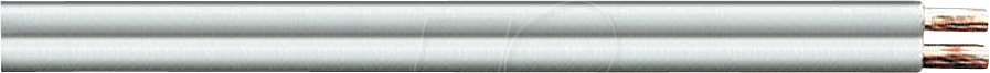 TME KLC2-10 WL - Lautsprecherkabel CCA-Leiter, 2x1,5mm², weiß, 10m-Ring