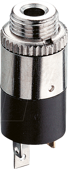 LUM KLB 13 - Klinkeneinbaubuchse, 2,5 mm, Stereo, 3-pol