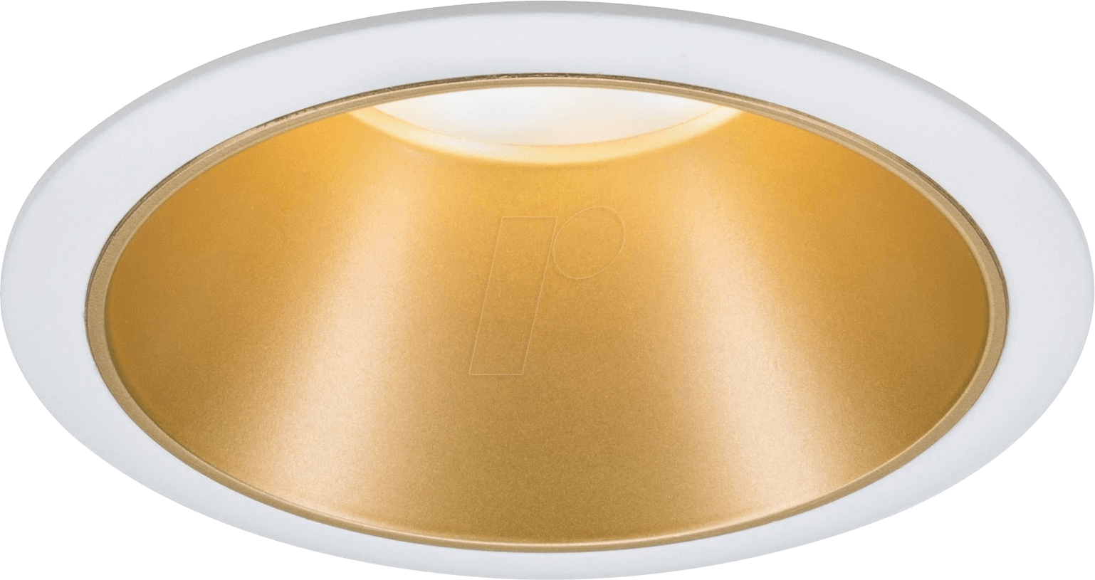 PLM 93405 - Einbauleuchte LED Cole, 1 x 6,5 W, 2700 K, weiß/gold matt