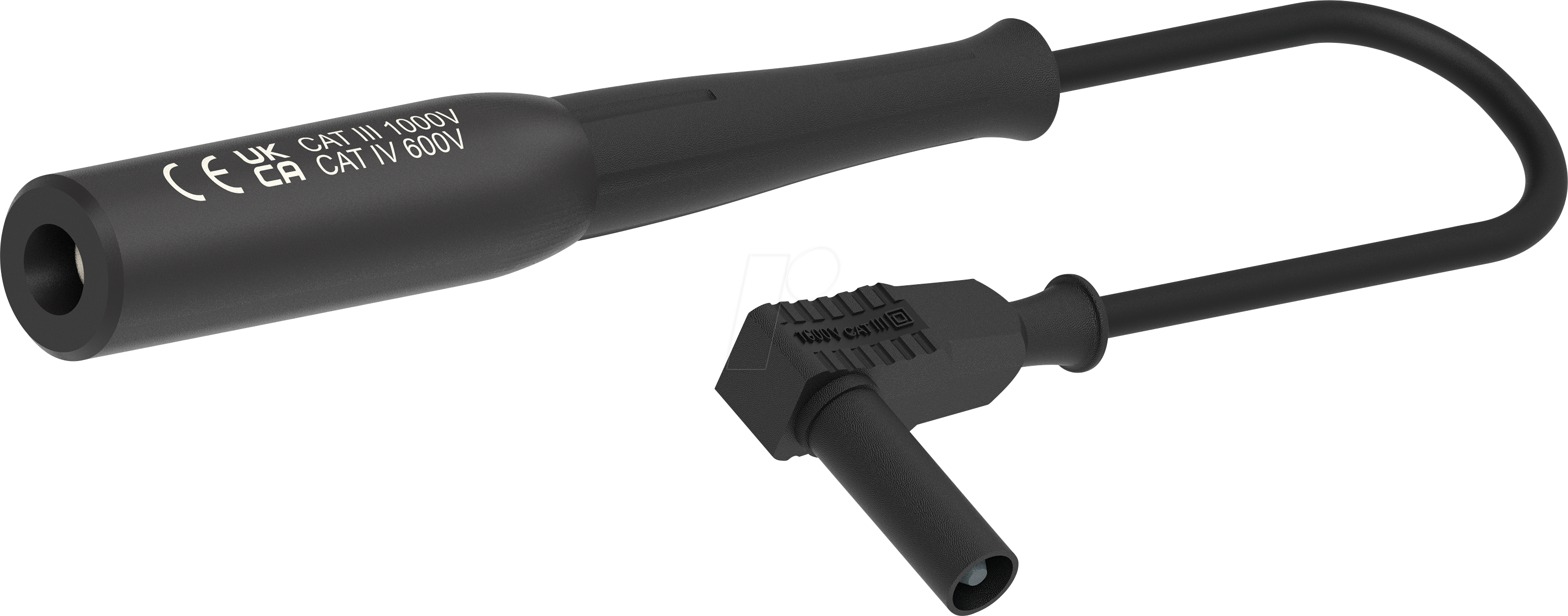 PJP EVF8-IEC-N - Messleitung für E-Fahrzeuge, CCS2, 8 mm / 4 mm, schwarz