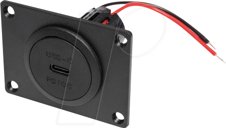 BST 67362550 - KFZ - Power USB-C Einbausteckdose PD/QC, ohne LED, mit Montagepl