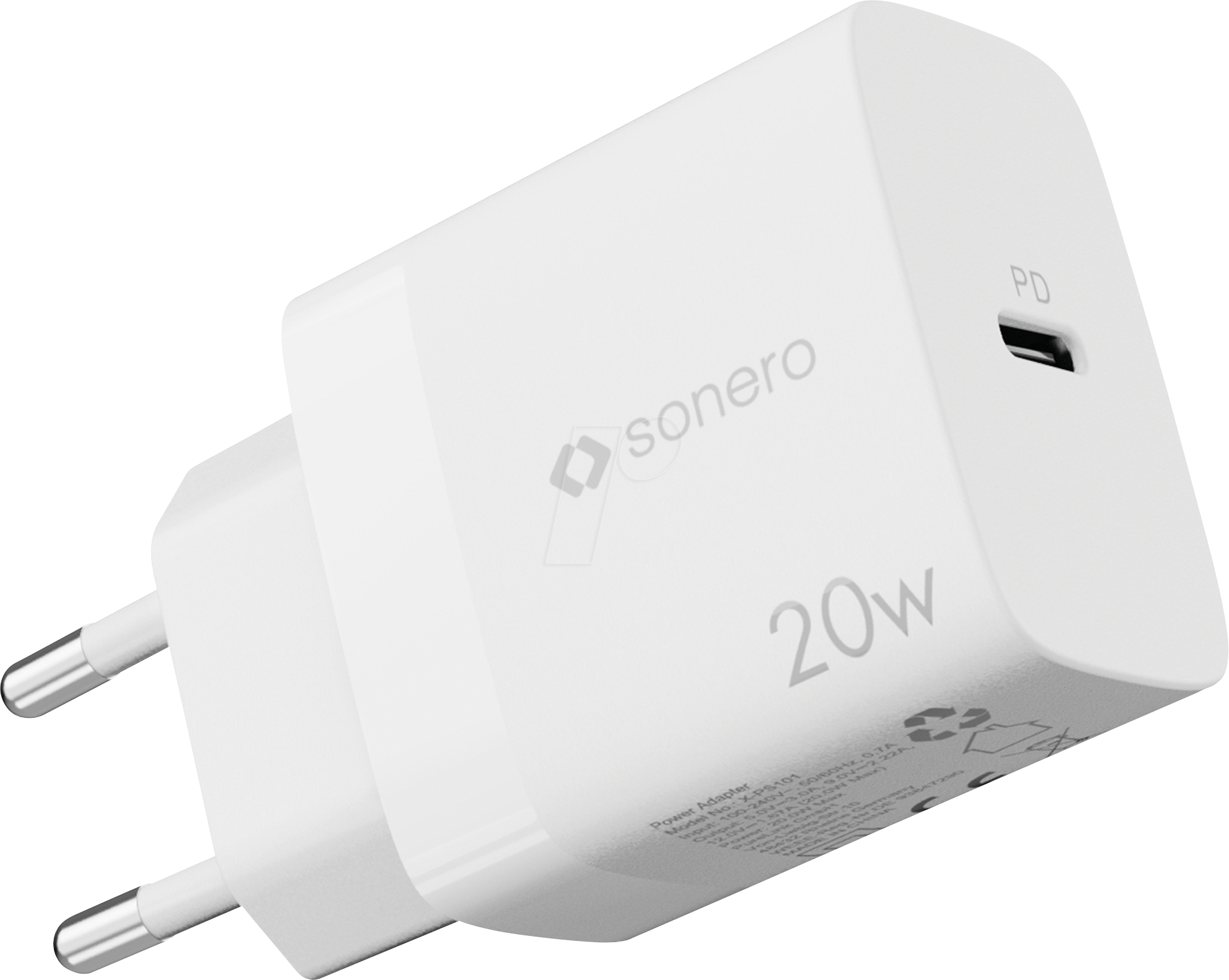 SON X-PS101 - USB-Ladegerät, 20 W, PD, 1x USB-C, weiß