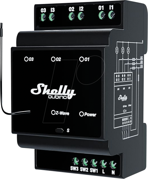 Thumbnail - SHELLY WAVE PRO3 - Shelly Qubino Wave Pro 3