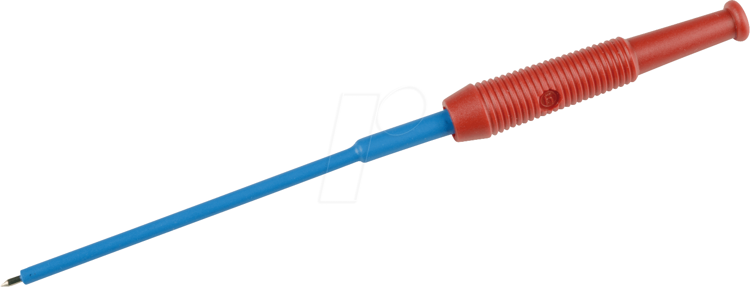 PRUEF 1 RT - Miniatur-Prüfspitze, Spitze 1 mm, rot