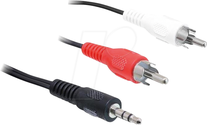 DELOCK 84942 - Audio Kabel 3,5 mm Klinkenstecker > 2 x Cinch Stecker 3 m