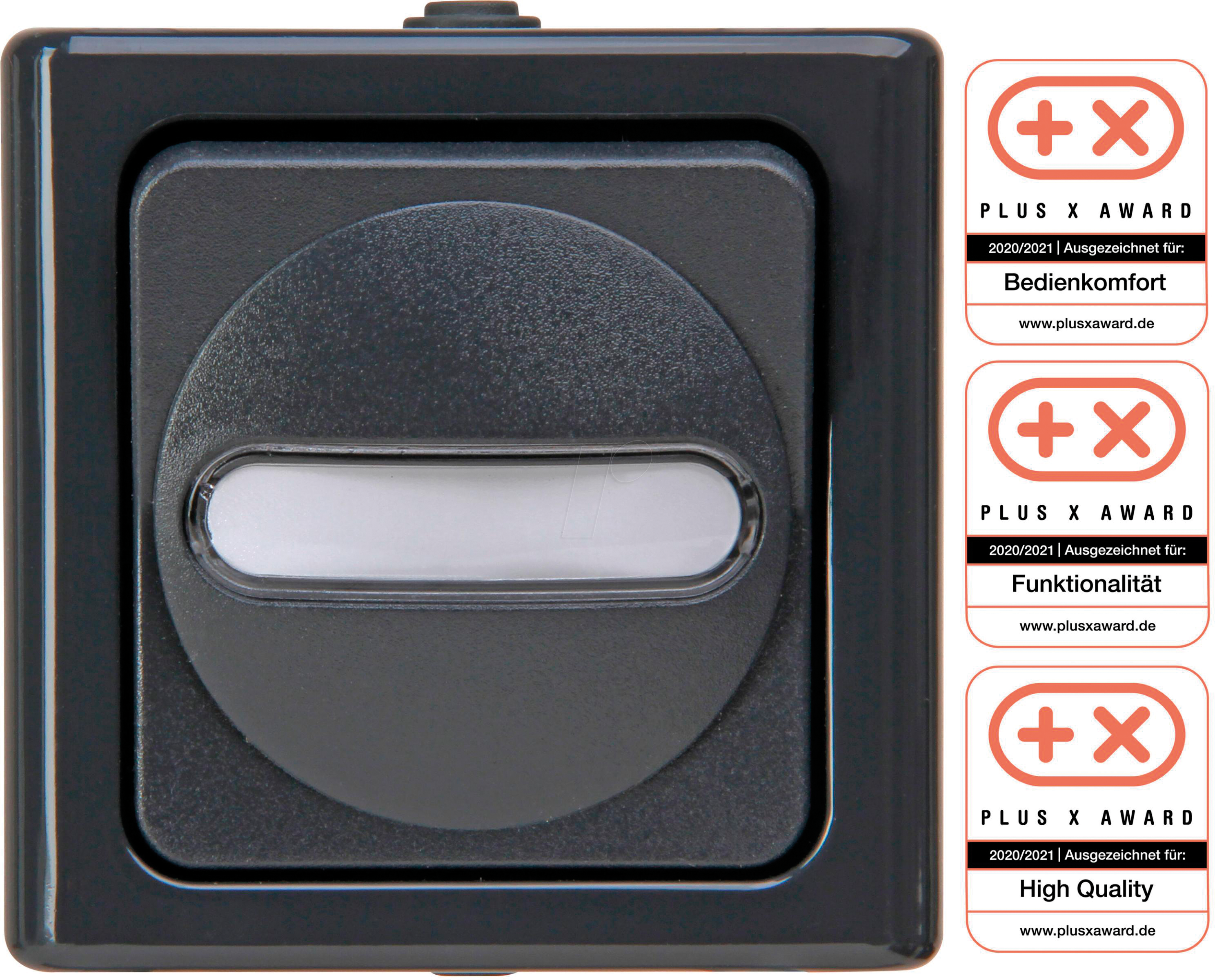 EL BE 560715000 - BLUE ELECTRIC - Kreuzschalter, anthrazit