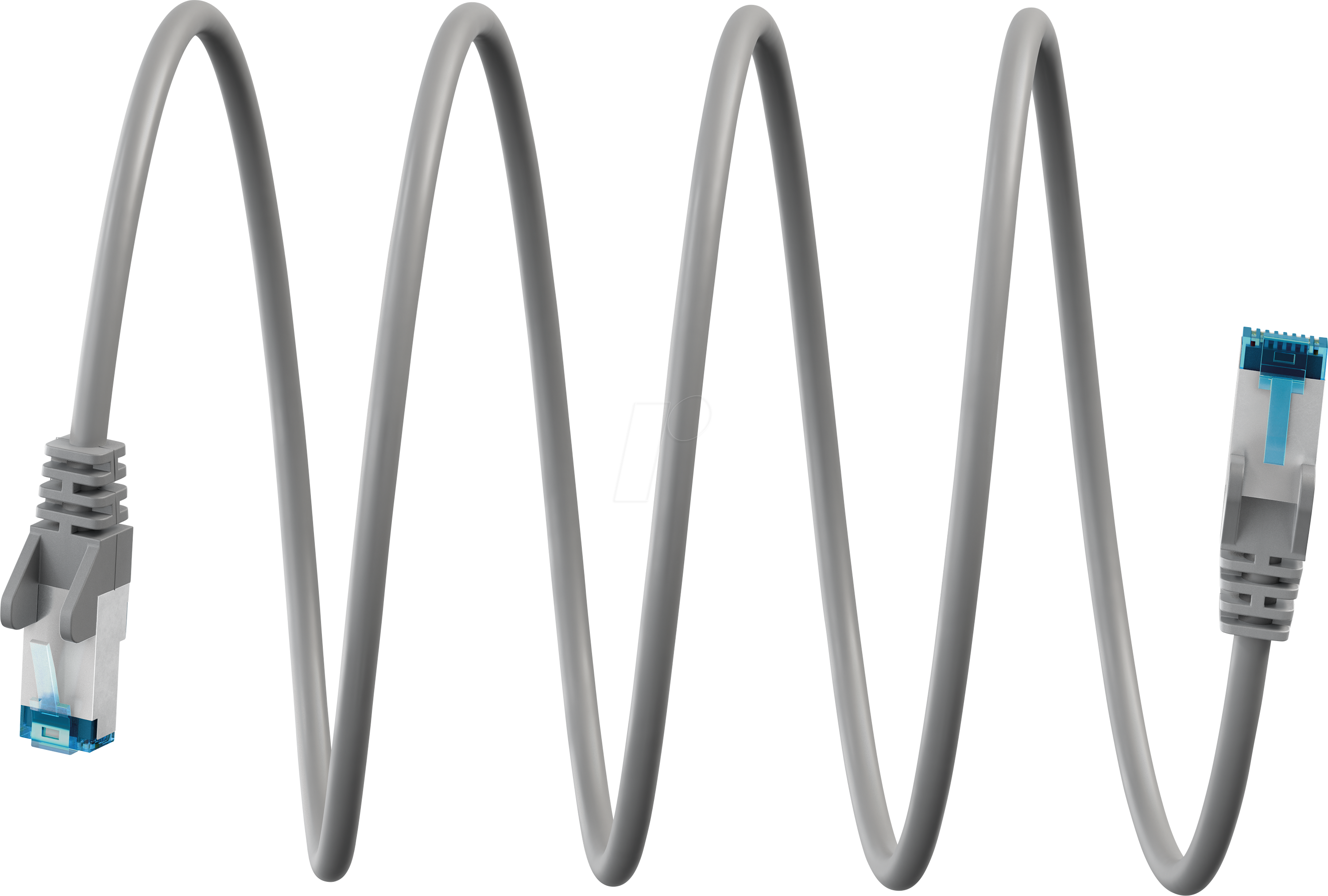 GOOBAY 79263 - Patchkabel ultraflexibel, Cat.6a, S/FTP, grau, 0,5 m