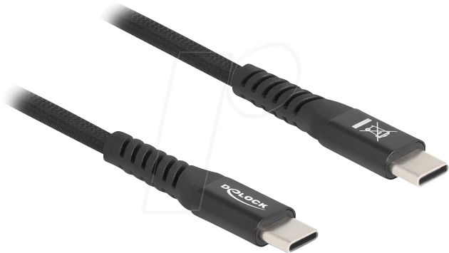 DELOCK 81120 - USB 2.0 Kabel, C Stecker auf C Stecker, PD 3.0 60 W, 2 m