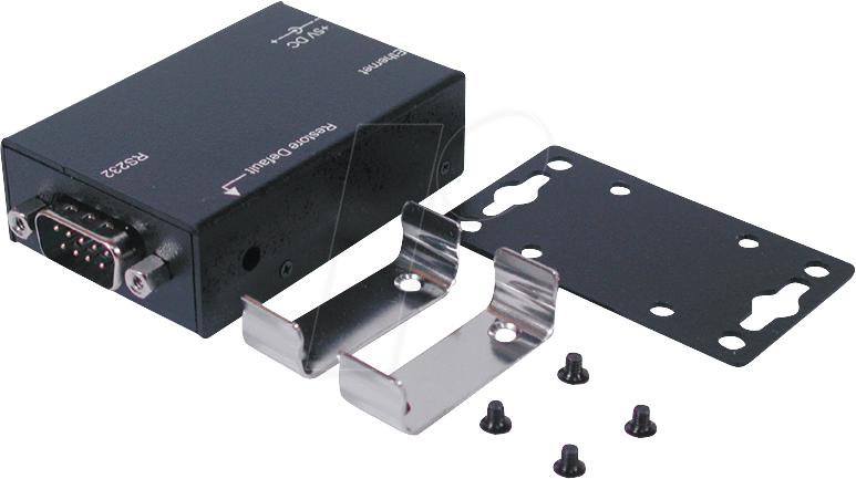 EXSYS EX-6030 - 1 Port RS232, seriell, LAN Adapter, Metallgehäuse