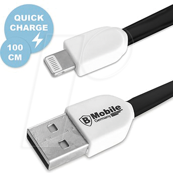 BMOBILE 87450 - Highspeed USB 8-Pin Ladekabel , 1,0 m