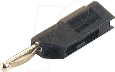 VSB 20 SW - Vollkontaktstecker 4 mm, isoliert, schwarz