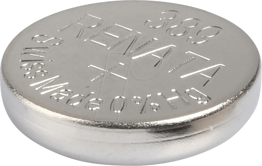 RENATA 389 - Silberoxid-Knopfzelle, 389, 80 mAh, 11,6 x 3,1 mm