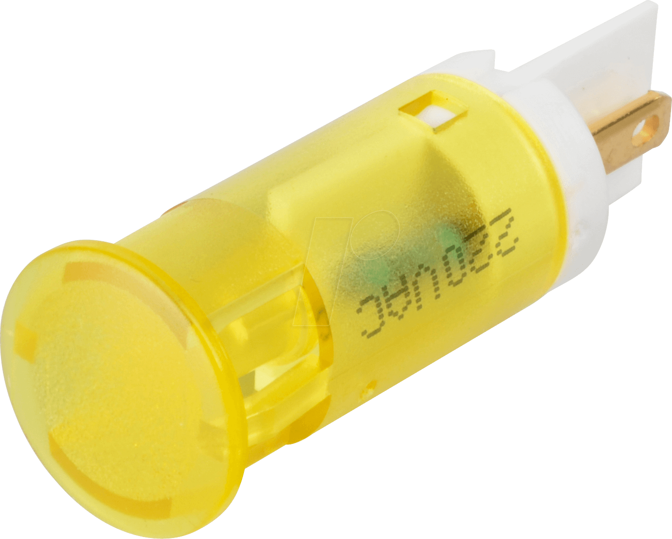 APM QS121 HY220 - LED-Signalleuchte, gelb, 220 V, Ø 12 mm, rund, FASTON