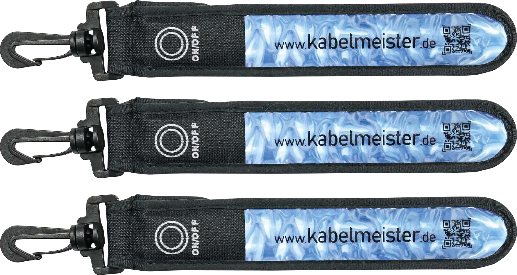 BIKE LEUCHTBAND4 - LED-Leuchtband, blau, 3er-Set