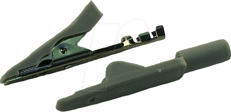 MA 1 CRIMP GR - Miniatur-Abgreifklemme, 2 mm, Crimp, grau