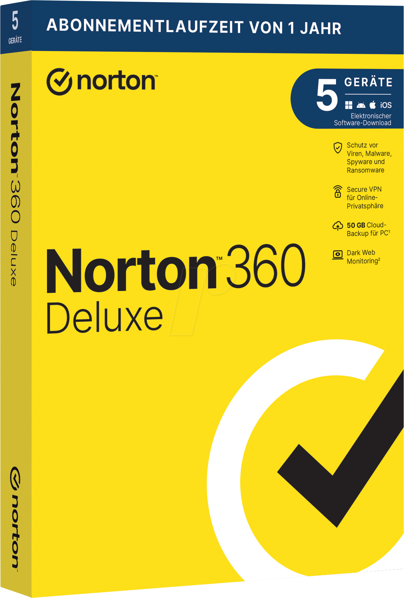 NORTON 360 DELUX - Norton 360 Deluxe für 5 PCs, Mac, Android, iOS