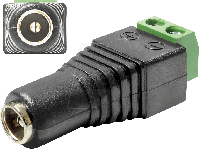 DELOCK 65421 - Kupplung, Ø außen: 5,5 mm, Ø innen: 2,1 mm