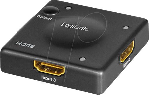 LOGILINK HD0041 - HDMI-Switch, 3x1-Port, 1080p/60 Hz, Mini