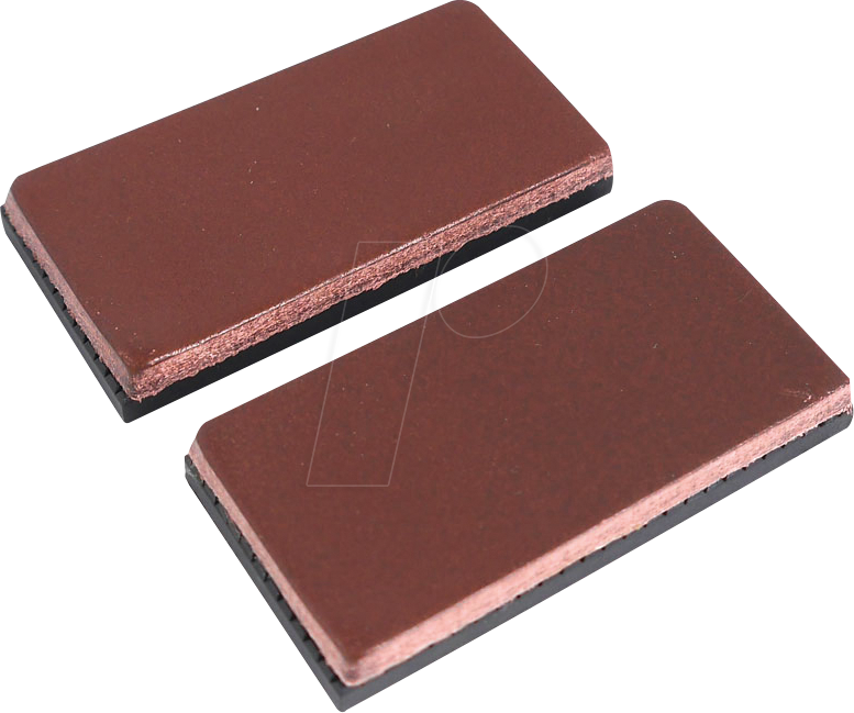 BERN 9 900 E50L - Schonbacken, zum Aufkleben, Leder/Kunststoff, 50 mm, 1 Paar