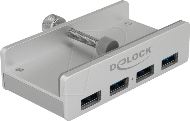 DELOCK 64046 - Externer USB 3.0 4 Port Hub mit Feststellschraube