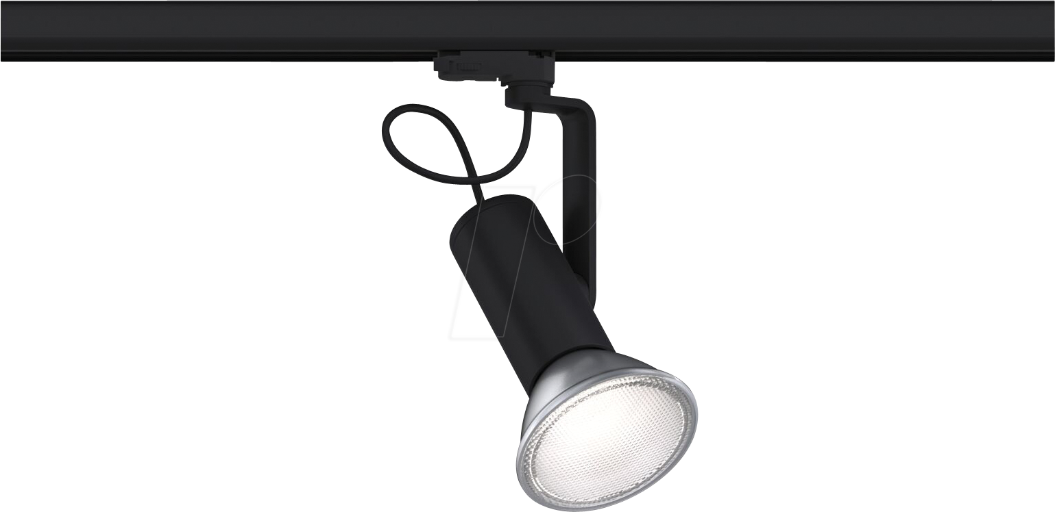 PLM 95411 - ProRail3 Schienenspot Apol II, E27, max. 50 W, dimm, schwarz