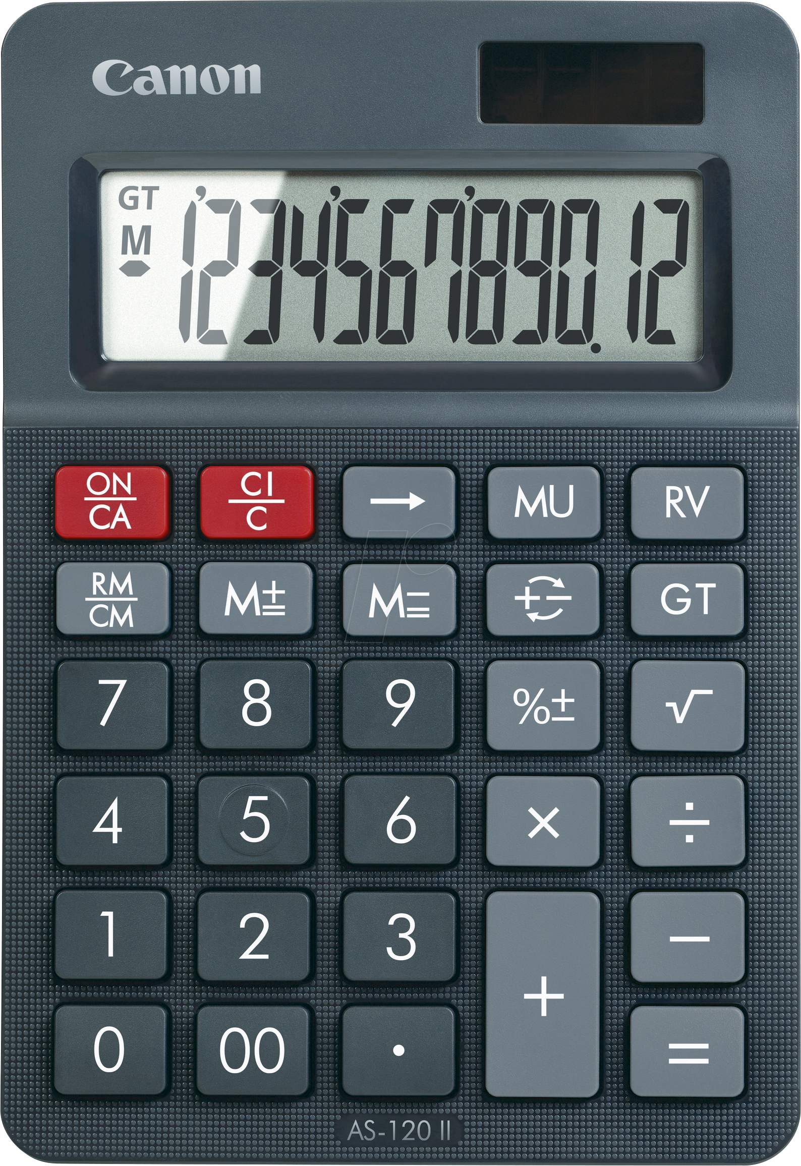 CANON AS-120II - Mini-Tischrechner, schwarz