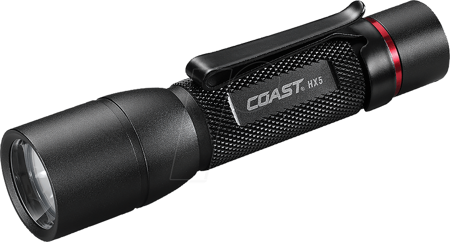 COAST HX5 - LED-Taschenlampe HX5, 130 lm, schwarz, 1x AA (Mignon)