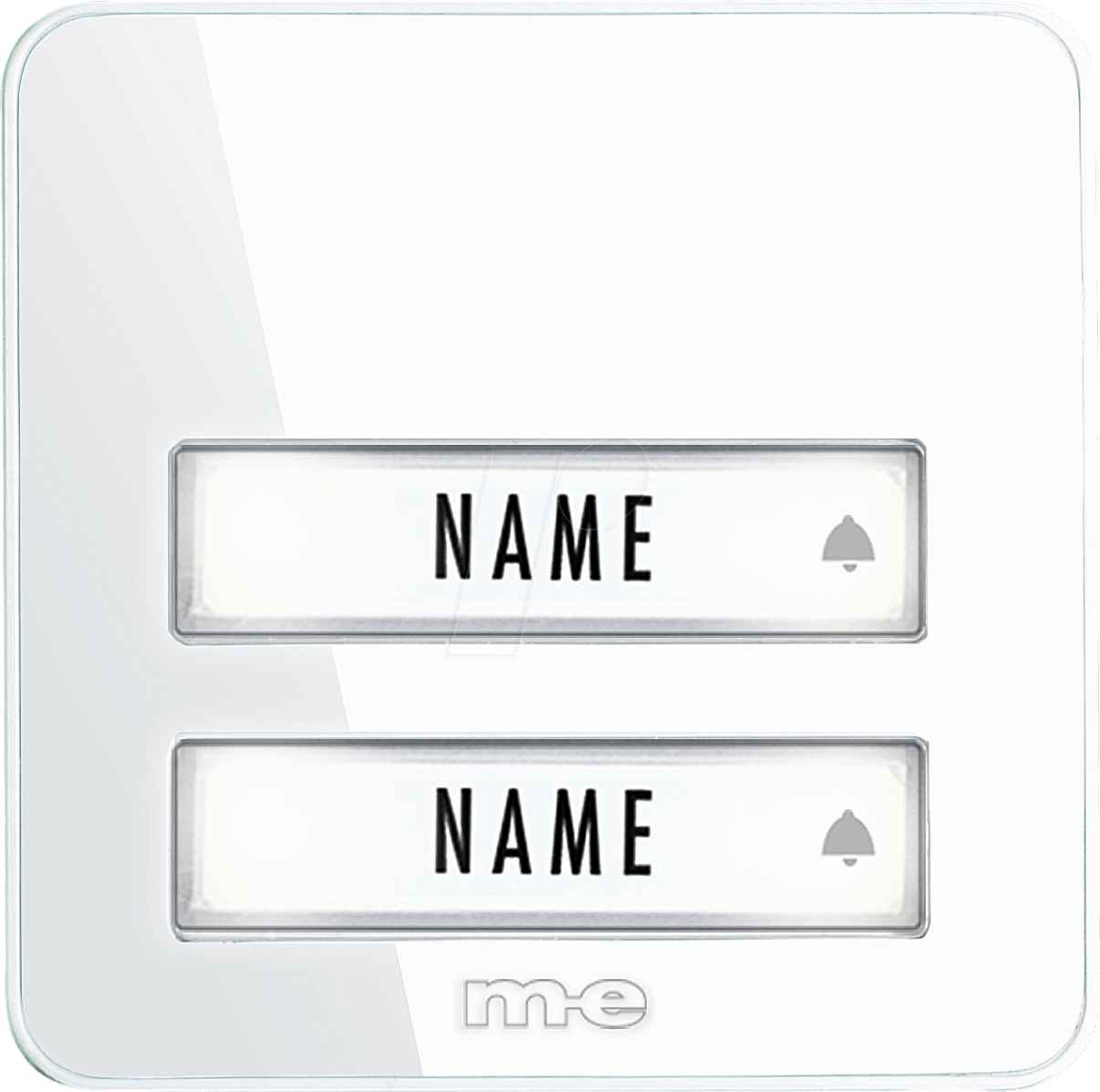 ME BELL 202TX - Klingeltaster 2-fach für Funk-Türglocken-System